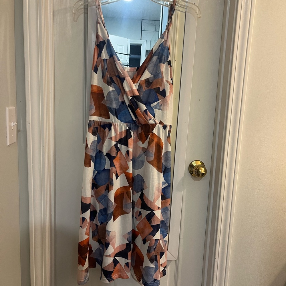 Amazon Multicolor Geometric Mini Dress